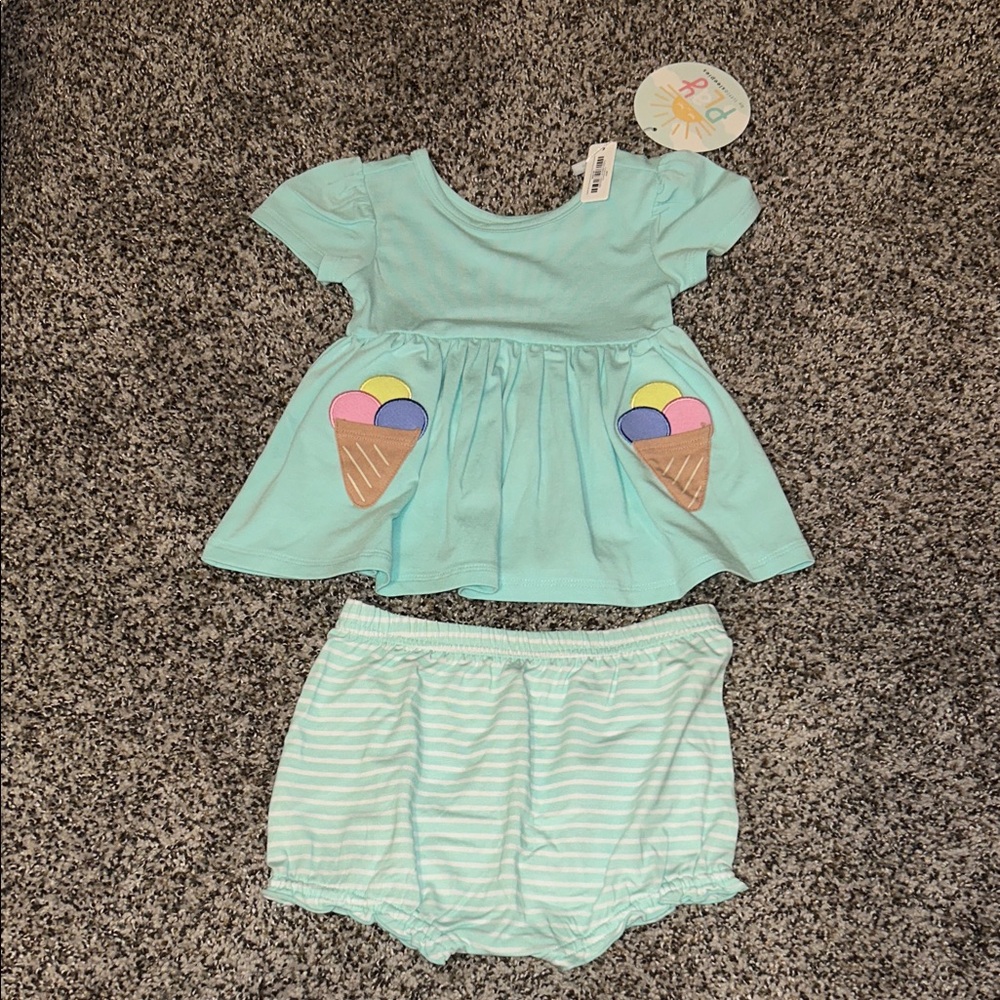 Little Sleepies Sweet Scoops tunic and bloomers